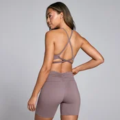 Ženski športni modrček Tempo Strappy Back MP – kavna - XL