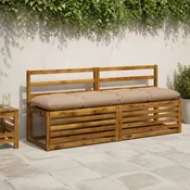vidaXL Blazina za klop VIANEN 100% poliester Peščena 170 x 40 x 12 cm