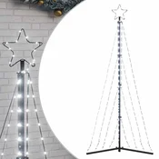 Vidaxl LED božično drevo 339 LED hladno bele 187 cm