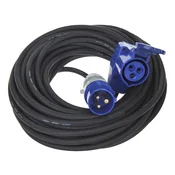 Northix CEE podaljšek 10M s CEE kotnim konektorjem + Schuko vtičnica 3x1,5 mm2