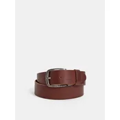 Jack&Jones Moški usnjeni pas JACPAUL 12111286 Black Coffee (Dolžina traku 95 cm)