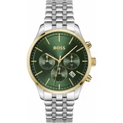 BOSS Analogna ura AVERY, srebrna