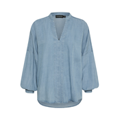 SOAKED IN LUXURY Bluza Friday dimno modra
