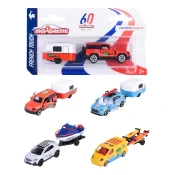 Autic s prikolicom French Touch Trailer Majorette kovcani s oprugom duljina 13 cm 4 razlicite vrste