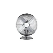 Orava SF-100 X namizni oscilacijski ventilator, 3 stopnje hitrosti, desno in levo nihanje, srebrn