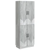 vidaXL Set omar 2 pcs Siva Sonoma Inženirski les