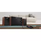 Genius SW-2.1 350 Wood, 2.1 speaker system, 15 W (Subwoofer: 8W / Satellites: 3.5 W x2), 3.5mm