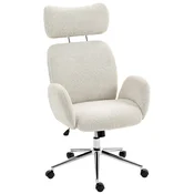 Homestar Pisarna stol 65x75x115-123 cm siva bela