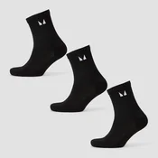 Tekaške nogavice MP (3 v paketu) – črna - UK 2-5