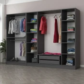 Hanah Home Garderober Kale-5043, 270x210x52 cm, Antracit