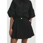 Suknja - hlace Answear Lab boja: crna, bez uzorka, visoki struk