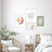 Wallity Slika Mdf-00134, 62x85 cm, 4 dela