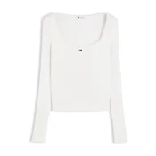 Tommy Jeans Pulover bela