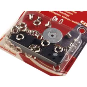 KIN Vtičnice s podložko notranji O4 mm / zunanji O8 mm - nikelj