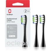 Oclean Nastavek Professional Clean - 2 kos Črna, za električno zobno ščetko