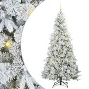 Umjetno božicno drvce s nogom s stalakom Zelena 210 cm PE i PVC