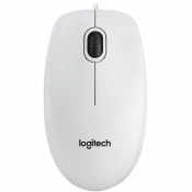 Logitech B100 žičani optički miš bijeli