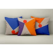 Aberto Design Set dekorativnih jastucnica Asr_plw25-28, 43x43 cm, 3 komada, Šarena