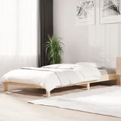 shumee vidaXL Zložljiva postelja 90x190 cm masivni borov les