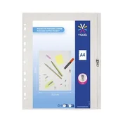 Ovitek z zadrgo, A4, PP, VIQUEL Žepki, prozoren