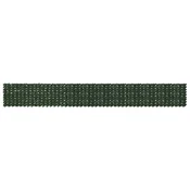 Vidaxl Ograja za balkon z listi Temno zelena 600 x 75 cm