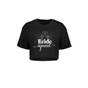 Ženska crop majica Bride squad SC4159, Crna