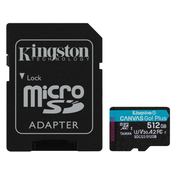 Memorije kartice KINGSTON SDCG3/128GB/microSDXC/128GB/170MB/s-90MB/s+adapter