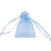 Darilna vrečka 4,5x7 cm organza - svetlo modra (100 kosov)