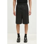Helmut Lang kratke hlače s primesjo volne Lwb Car Short.Tonal