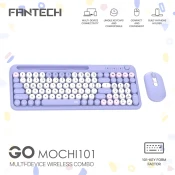 Combo miš tastatura wireless Fantech WK-899 GO mochi101 ljubicasta