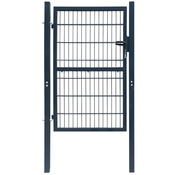 VIDAXL vrata za ogradu 2D (jednostruka) antracit siva 106 x 230 cm