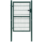 VIDAXL vrata za ogradu 2D (jednostruka) zelena 106 x 230 cm