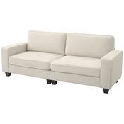 Homestar Sofa 3-sedežna 227x84x87 cm kremno bela