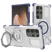 Hibridna maska Carbon Shield Pro za Samsung Galaxy S24 Ultra - blue transparent