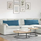 vidaXL vidaXL Blazine za kavč 2 pcs Modra 120 x 40 cm Žametna tkanina, (5000083894)