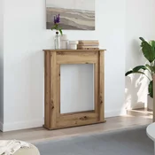 Okvir za kamin boja hrasta 75x20x87,5 cm od konstruiranog drva