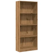 Vidaxl Knjižna omara hrast 60x24x143 cm inženirski les