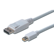 DIGITUS DisplayPort-DisplayPort mini kabel 3m bel (AK-340102-030-W)