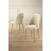 Hanah Home Set stolica Mara, 44x90x42 cm, 2 komada, Zlatno-krem boje