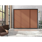 Garderobna omara z drsnimi vrati Frama 255 cm - toffee