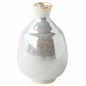 Sake steklenička PEARL, srebrna, keramika, MIJ