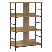 vidaXL vidaXL Knjižna polica Artisan hrast 78,5 x 33 x 117,5 cm metal PB, (5000307025)