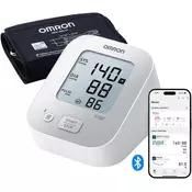 slomart OMRON X2+ Connect klinično validiran merilnik krvnega tlaka na nadlakti z Bluetooth + brezplačna aplikacija, zazna nepravilen srčni utrip, univerzalna manšeta 22-42 cm
