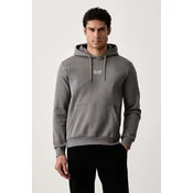 EA7 Emporio Armani pulover s kapuco moški z bombažem