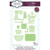 CREATIVE EXPRESSIONS Cutting And Embossing Metal Stencils Komplet šablon za rezanje 13 kos