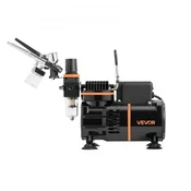 VEVOR Komplet za zračno pršenje z dvojno akcijo in zračno kompresorjem šobe 03x03x08 mm akrilna barva