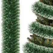 springos Verižica za novoletno jelko 3 metre, zelena in bela, girlanda za jelko, premer 10 cm., (21638717)