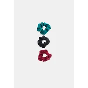Stradivarius Komplet Od 3 Satenske Gumice Za Kosu Dark Red Os