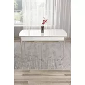 HANAH HOME Trpezarijski sto Nira White Chrome