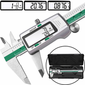 Jekleno LCD elektronsko kljunasto merilo 150mm + kovček